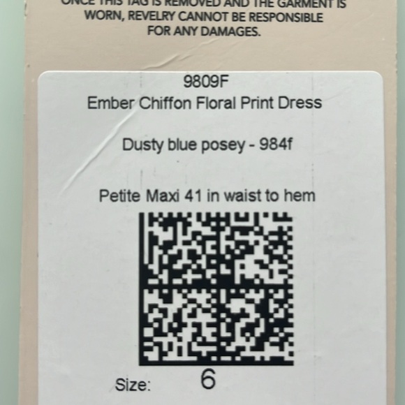 Revelry Bridesmaids Dress: Ember Chiffon Floral Print Dress - Picture 4 of 4